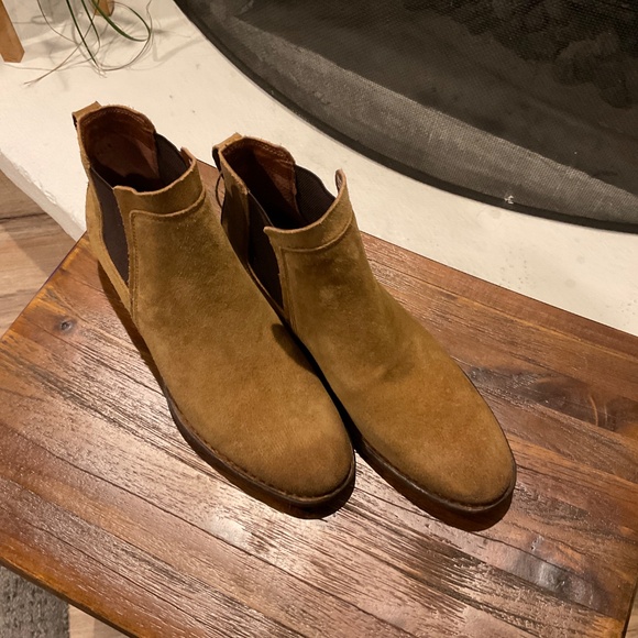 Born Tan Suede Ankle Boots - Picture 3 of 9